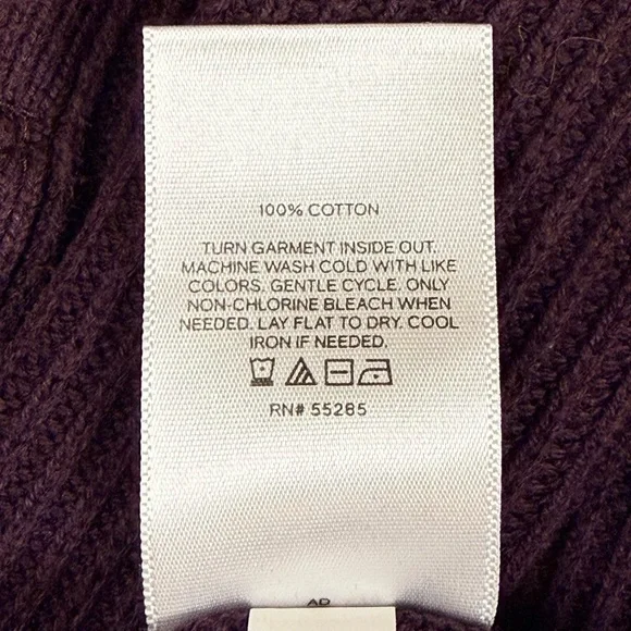 Express Men's Dark Purple Zip Up Sweater - Picture 8 of 8